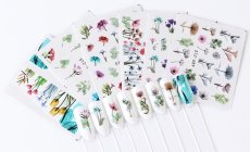 画像9: お得な24枚セット★ウォーターネイルシール フラワー ミックス/1枚45円［メール便OK］ (9)