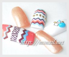 画像2: ウォーターネイルシール エスニック C072［メール便OK］ (2)