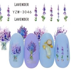 画像3: ウォーターネイルシール ラベンダーブーケ YZW-3046［メール便OK］ (3)
