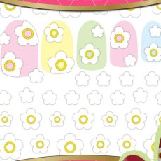 画像1: ビー・エヌ 3Dラバーアート フラワーシール 立体カメリア ホワイト FWO-7 ※パッケージなし［メール便OK］ (1)