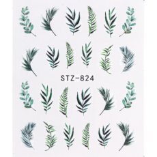 画像1: ウォーターネイルシール グリーンリーフ STZ-824［メール便OK］ (1)