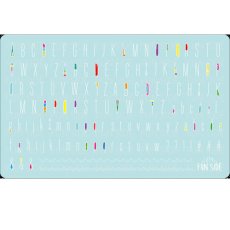 画像1: FUNSIDE indian alphabet White(インディアンアルファベット ホワイト)［メール便OK］ (1)