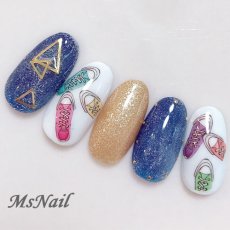 画像2: ネイルシール POP スニーカー E188［メール便OK］ (2)