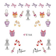 画像1: ネイルシール POP ガーリーパフューム E166［メール便OK］ (1)