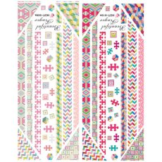 画像1: ウォーターネイルシール ジオメトリック ヴィヴィット/パステル［メール便OK］ (1)