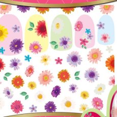 画像1: ビー・エヌ 3Dラバーアート フラワーシール 油絵風フラワー FWO-12 ※パッケージなし［メール便OK］ (1)