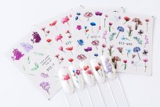 画像7: お得な24枚セット★ウォーターネイルシール フラワー ミックス/1枚45円［メール便OK］ (7)