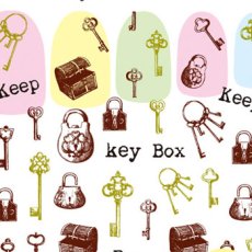 画像1: ビー・エヌ アンティークシール アンティークキー ANT-1 ※パッケージなし［メール便OK］ (1)