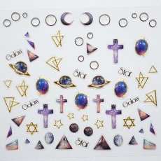 画像2: ビー・エヌ ストーン調シール 幾何学ギャラクシー SCT-5 ※パッケージなし［メール便OK］ (2)