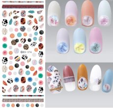 画像1: ウォーターネイルシール ファブリックブック DS-376 ※パッケージなし［メール便OK］ (1)