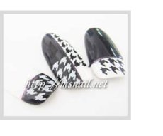 画像2: ウォーターネイルシール 千鳥格子 K168［メール便OK］ (2)