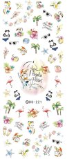 画像1: ウォーターネイルシール パラダイス リゾート DS-221 ※パッケージなし［メール便OK］ (1)