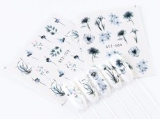 画像8: お得な24枚セット★ウォーターネイルシール フラワー ミックス/1枚45円［メール便OK］ (8)