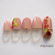 画像2: ウォーターネイルシール ストロベリー DS-213 ※パッケージなし［メール便OK］ (2)