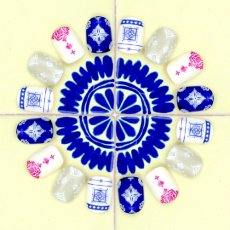 画像2: FUNSIDE TALAVERA TILE pink (タラベラタイル ピンク)［メール便OK］ (2)