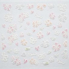 画像2: ビー・エヌ 3Dラバーアート フラワーシール シースルー フラワー FWO-4 ※パッケージなし［メール便OK］ (2)