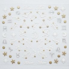 画像1: ビー・エヌ 3Dラバーネイルシール 星座 JRN-2 ※パッケージなし［メール便OK］ (1)