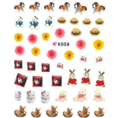 画像1: 極薄ネイルシール ファンタジーアニマル ドール K059［メール便OK］ (1)