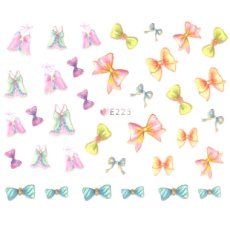 画像1: ネイルシール ガーリー ランジェリー&リボン E223［メール便OK］ (1)