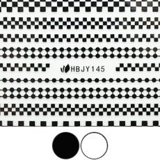 画像1: ネイルシール ギンガムチェック HBJY145［メール便OK］ (1)