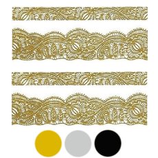 画像1: ネイルシール レース エレガント HBJY011［メール便OK］ (1)