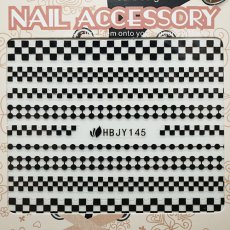 画像2: ネイルシール ギンガムチェック HBJY145［メール便OK］ (2)