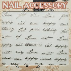 画像3: ネイルシール メッセージ HBJY058［メール便OK］ (3)