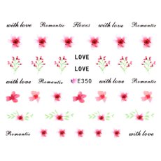 画像2: ネイルシール フラワー ロマンティック E350［メール便OK］ (2)