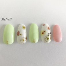 画像3: ネイルシール フラワー マーガレット E358［メール便OK］ (3)