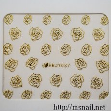 画像2: ネイルシール ローズ HBJY037［メール便OK］ (2)