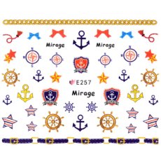 画像1: ネイルシール SUMMER マリン オーシャン E257［メール便OK］ (1)