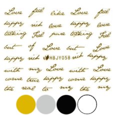 画像1: ネイルシール メッセージ HBJY058［メール便OK］ (1)