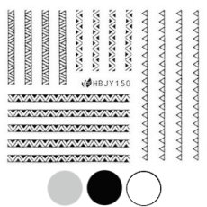 画像1: ネイルシール ネイティブ&エスニック HBJY150［メール便OK］ (1)