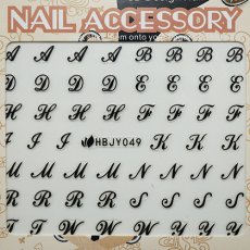 画像3: ネイルシール POP アルファベット HBJY049［メール便OK］ (3)