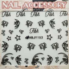 画像3: ネイルシール フィッシュ HBJY153［メール便OK］ (3)