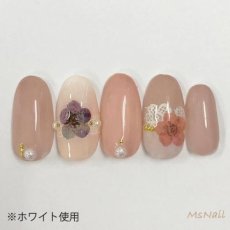 画像6: ネイルシール レース エレガントフラワー HBJY022［メール便OK］ (6)