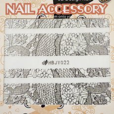 画像2: ネイルシール レース エレガントフラワー HBJY022［メール便OK］ (2)