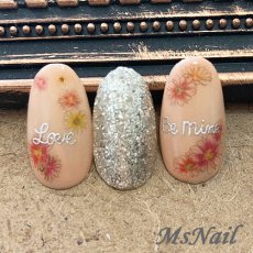 画像1: ネイルシール フラワー マーガレット E358［メール便OK］ (1)