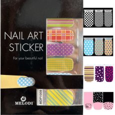 画像1: 在庫限り 貼るだけ簡単♪ネイルラップ 全５種 MDP［メール便OK］ (1)