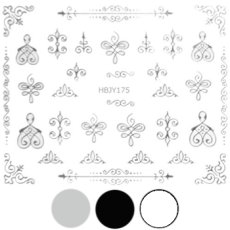 画像1: ネイルシール ロココ オリエンタル HBJY175［メール便OK］ (1)