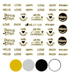 画像1: ネイルシール POP HAPPY! HBJY168［メール便OK］ (1)