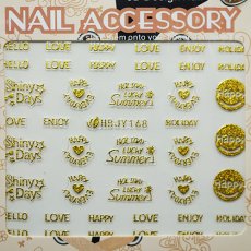 画像2: ネイルシール POP HAPPY! HBJY168［メール便OK］ (2)