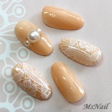 画像7: ネイルシール レース エレガントフラワー HBJY022［メール便OK］ (7)