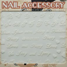 画像5: ネイルシール メッセージ&イニシャル HBJY157［メール便OK］ (5)