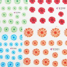 画像1: 在庫限り ネイルシール フワラー 押し花 E294?301［メール便OK］ (1)
