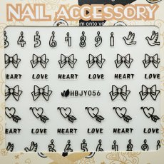 画像3: ネイルシール POP バースデー ゴシック HBJY056［メール便OK］ (3)