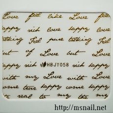 画像2: ネイルシール メッセージ HBJY058［メール便OK］ (2)