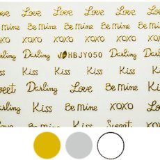 画像1: ネイルシール メッセージ キュート HBJY050［メール便OK］ (1)