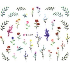 画像2: ネイルシール フラワー ボタニカル E362［メール便OK］ (2)