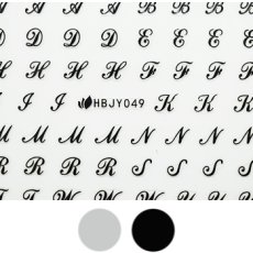 画像1: ネイルシール POP アルファベット HBJY049［メール便OK］ (1)